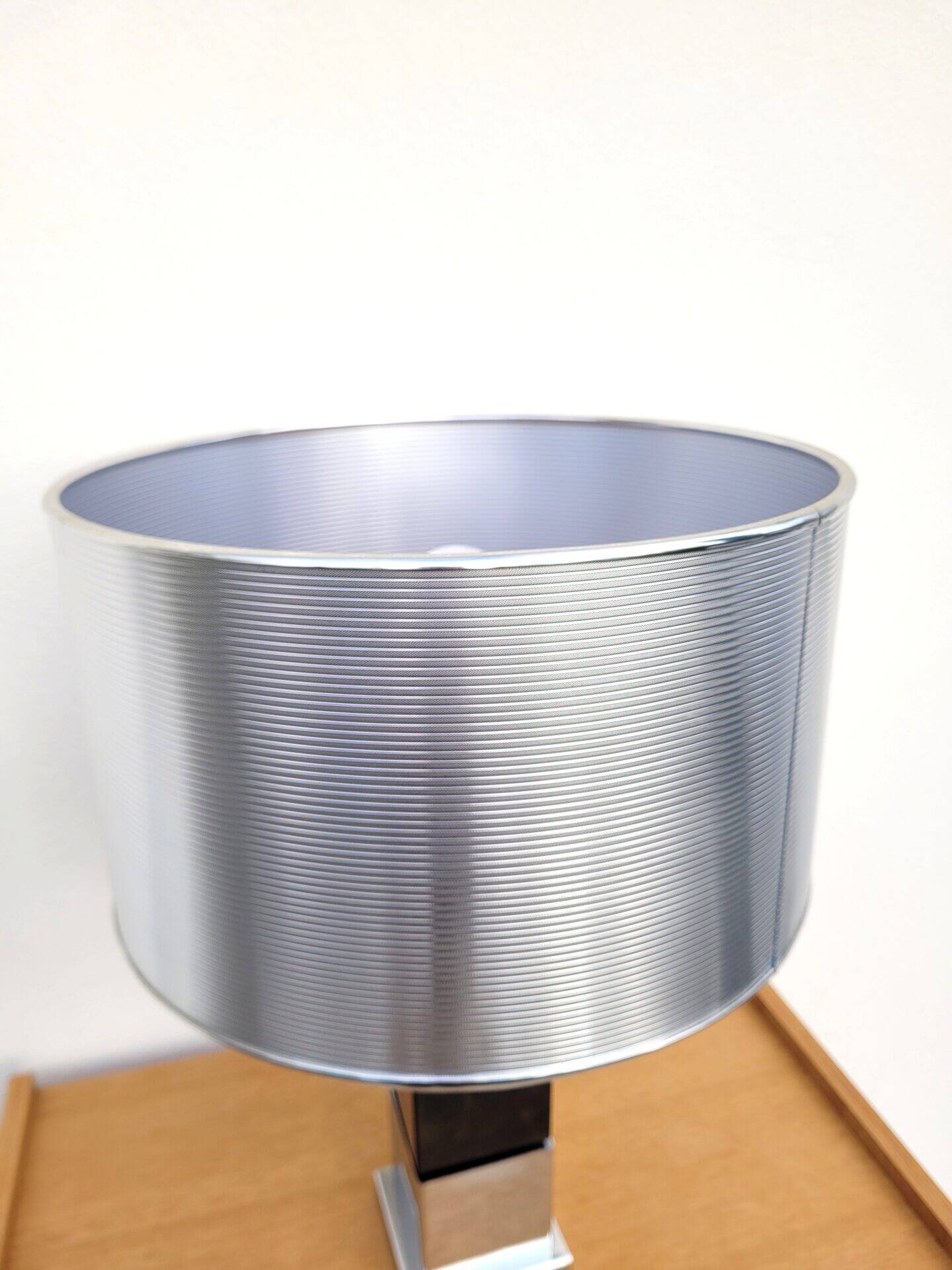 Vintage chrome table lamp from the 70s