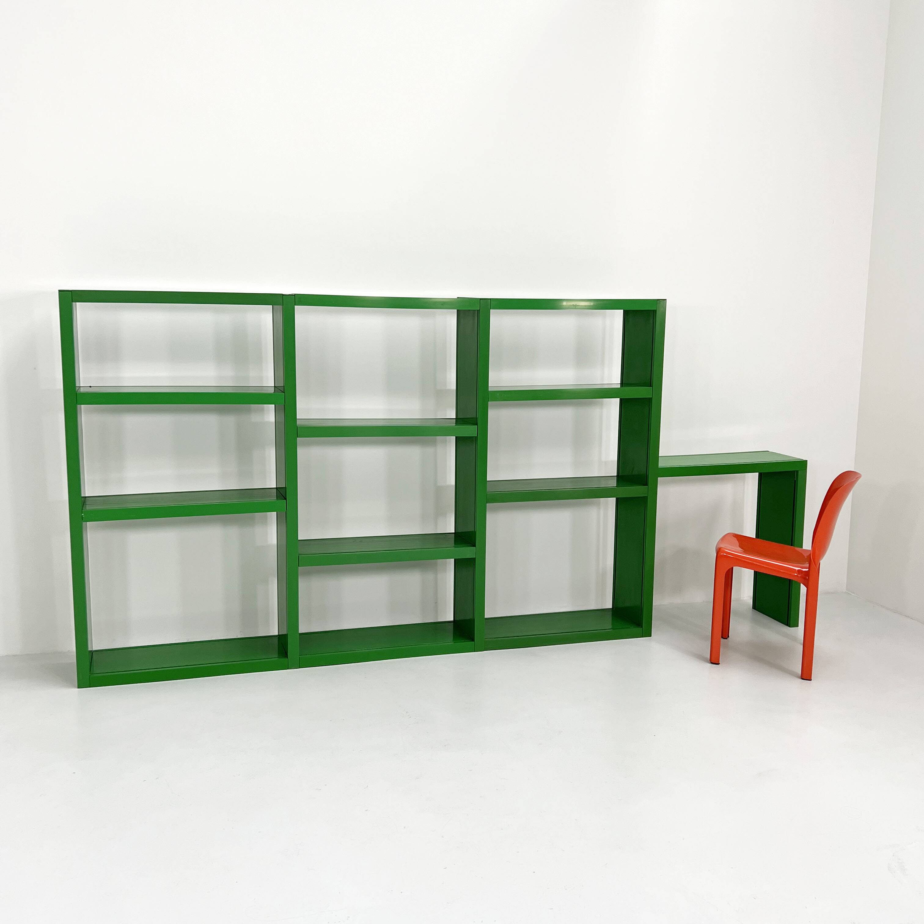Green "Dodona 300" modular shelf by Ernesto Gismondi for Artemide, 1970