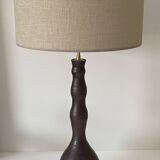 Large handmade stoneware lamp, 1960s-70s