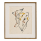 Lithograph jan voss 1976 / abstract surrealist modernist vintage