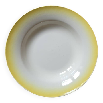 Yellow tie and dye deep plate
