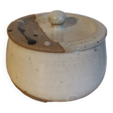 Handcrafted enamelled vintage stoneware box