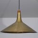 Danish brass and teak pendant lamp 1960
