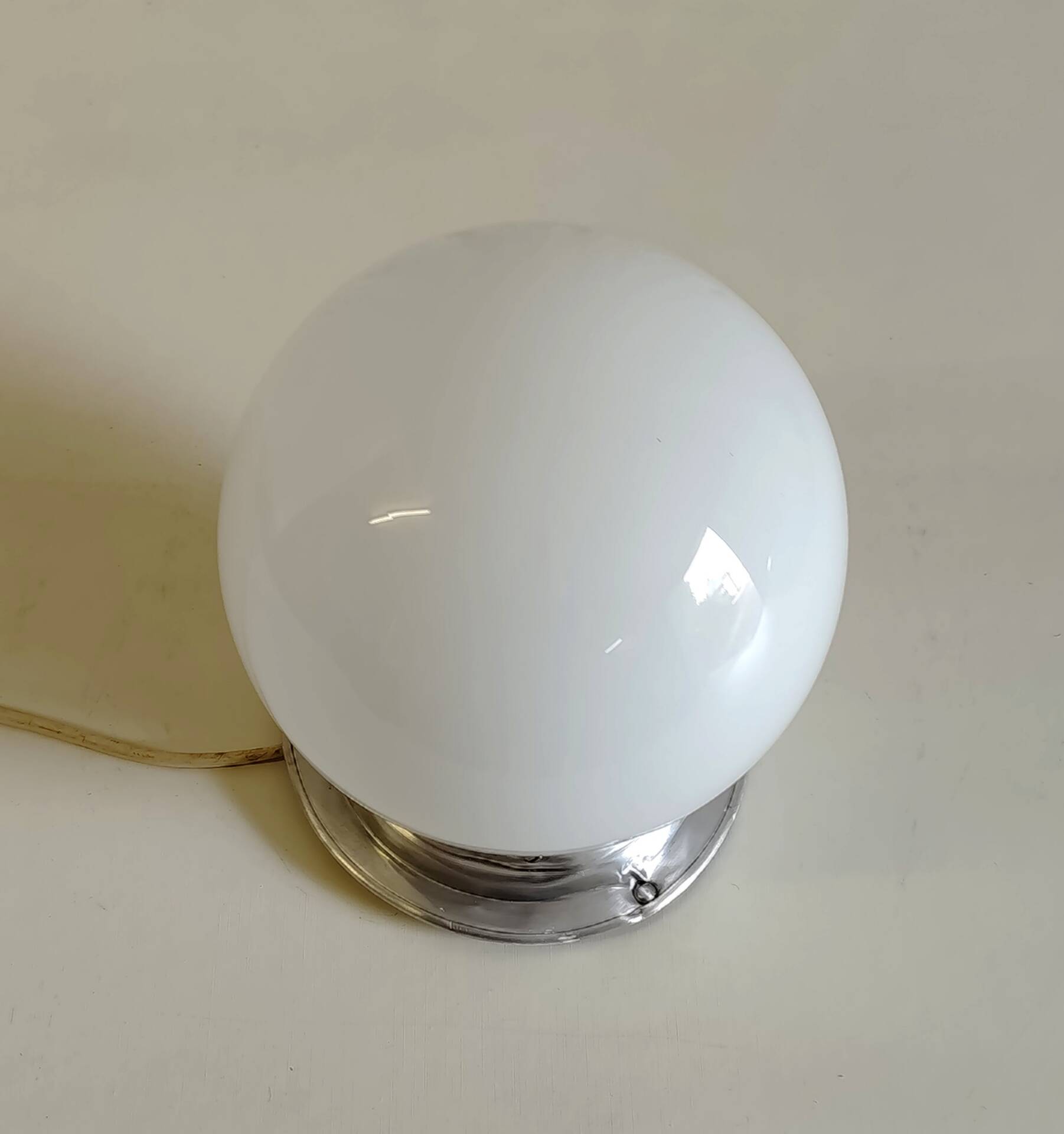 Ceiling light or opaline globe wall light - mid 20th century.