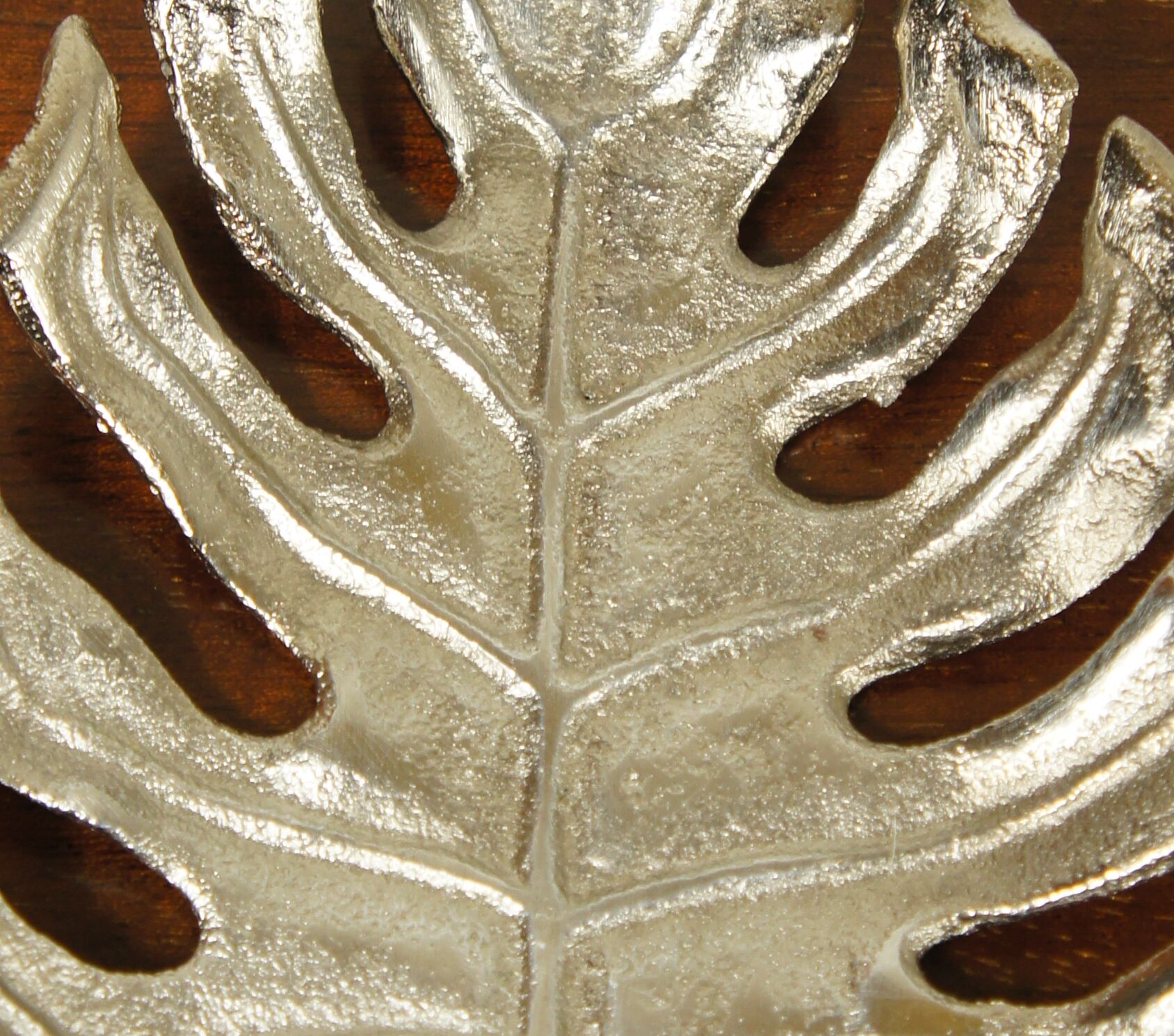 Empty pocket "sheet" in silver metal