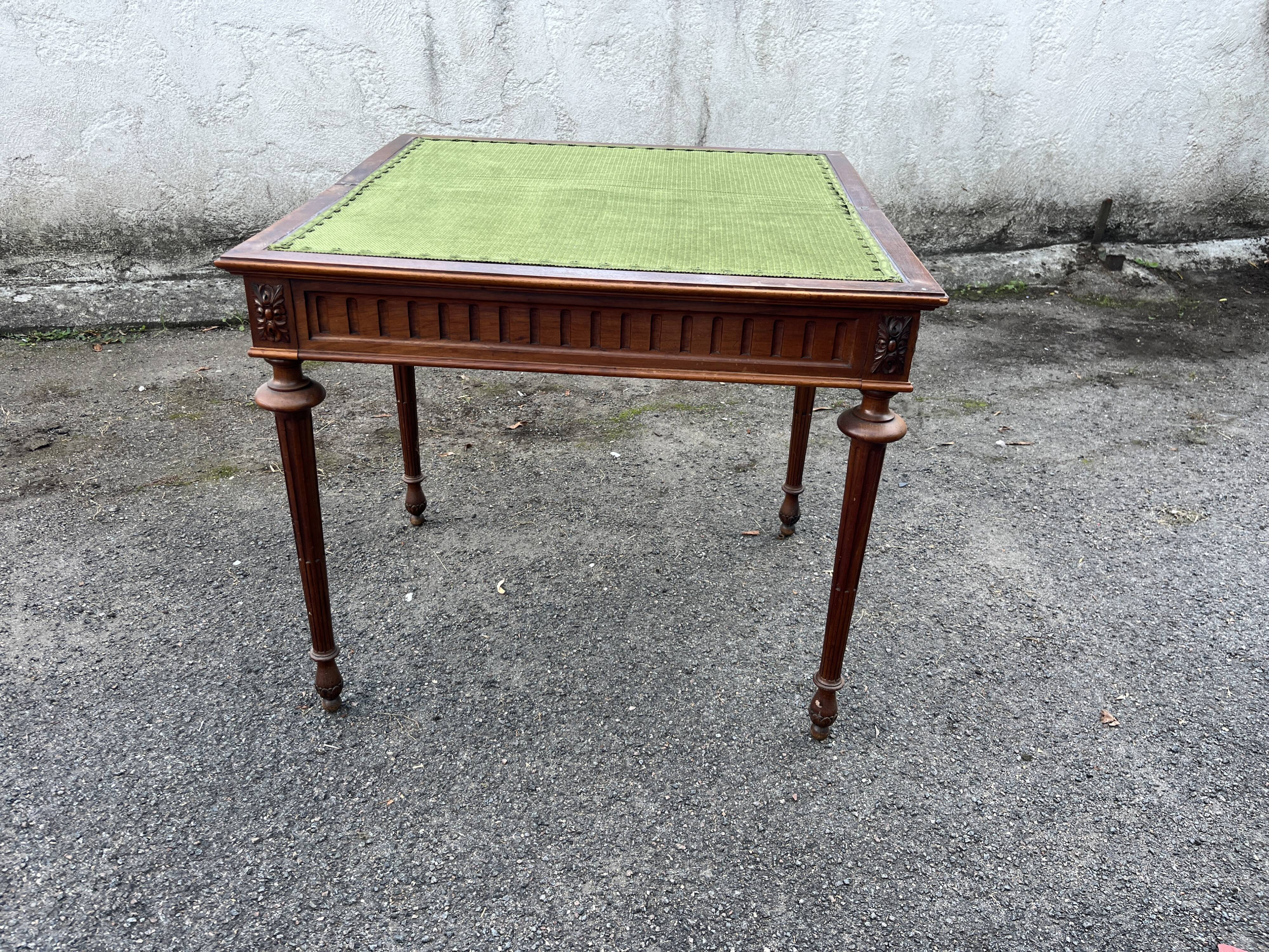 Louis XVI style mahogany games table