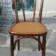 Bistro chair with buchon brand plate