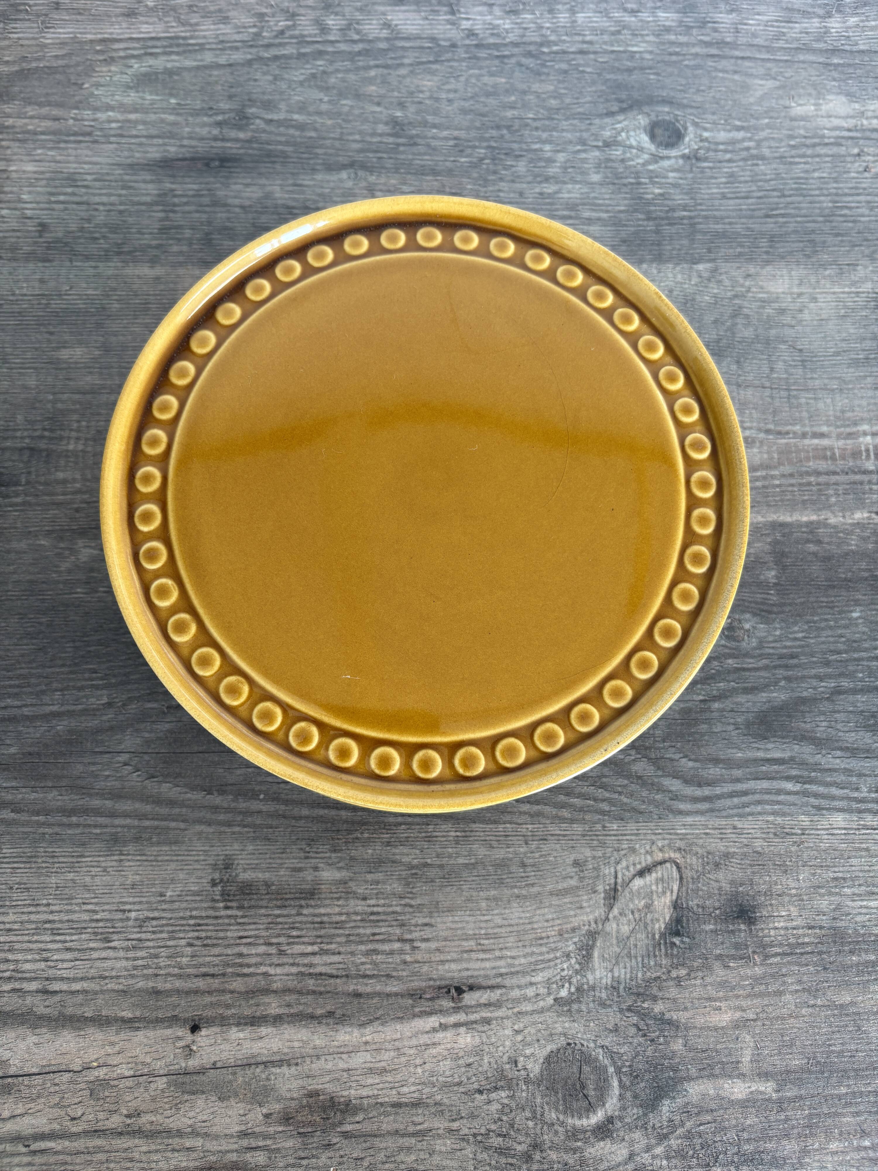 Set of 6 vintage 70s Melitta Ceracron dessert plates.