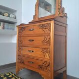 Art Deco dressing table, vintage antique furniture