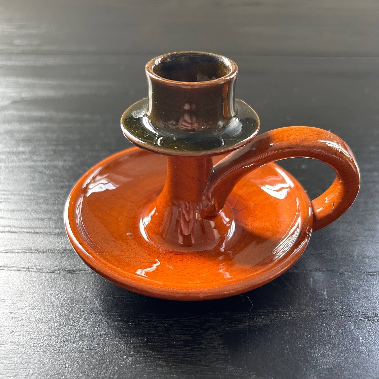 Earthenware candle holder