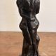Resin Sculpture Figurine Couple Kissing Art Deco Female Nude Erotic