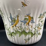 Moustiers earthenware flowerpot