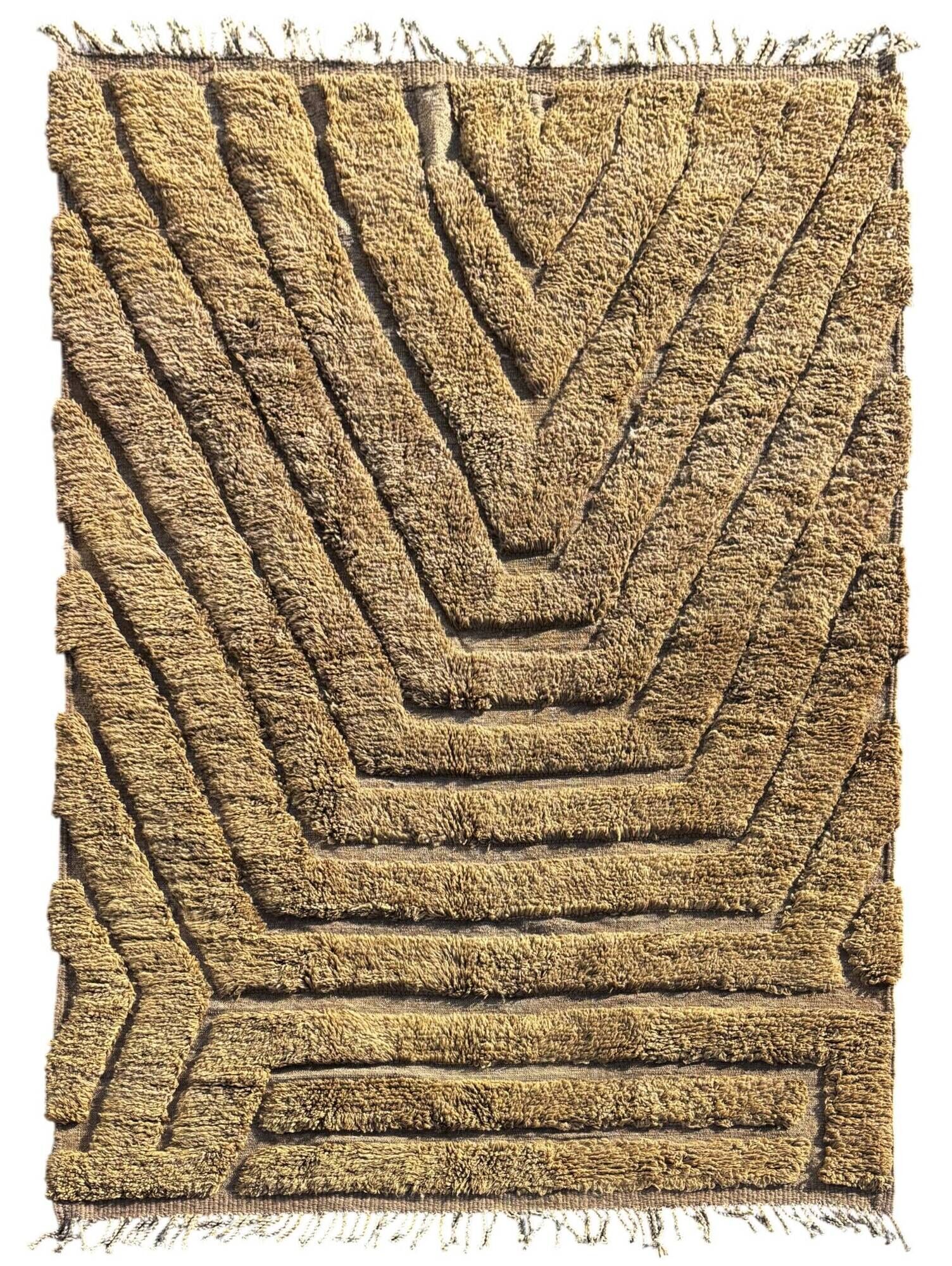 Atlas Blocks – Custom shaggy Moroccan Berber rug