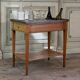 Louis XVI refreshment table in mahogany, brass and marble, 18th century.