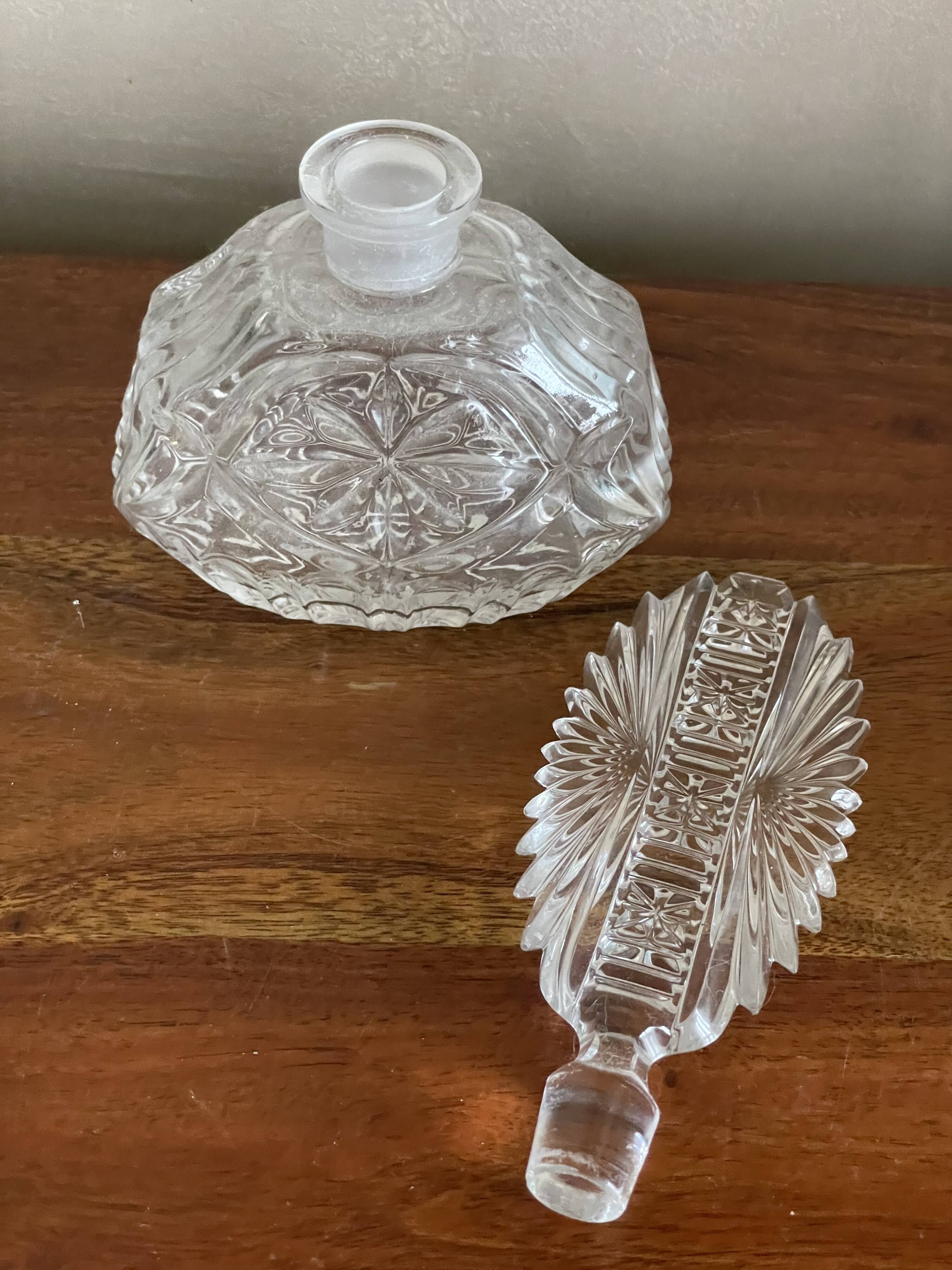 Cut glass carafe bottle