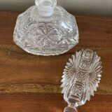 Flacon carafe en verre taillé