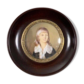 Miniature signed Hil hand painted mid-20th century Prince Adolphe