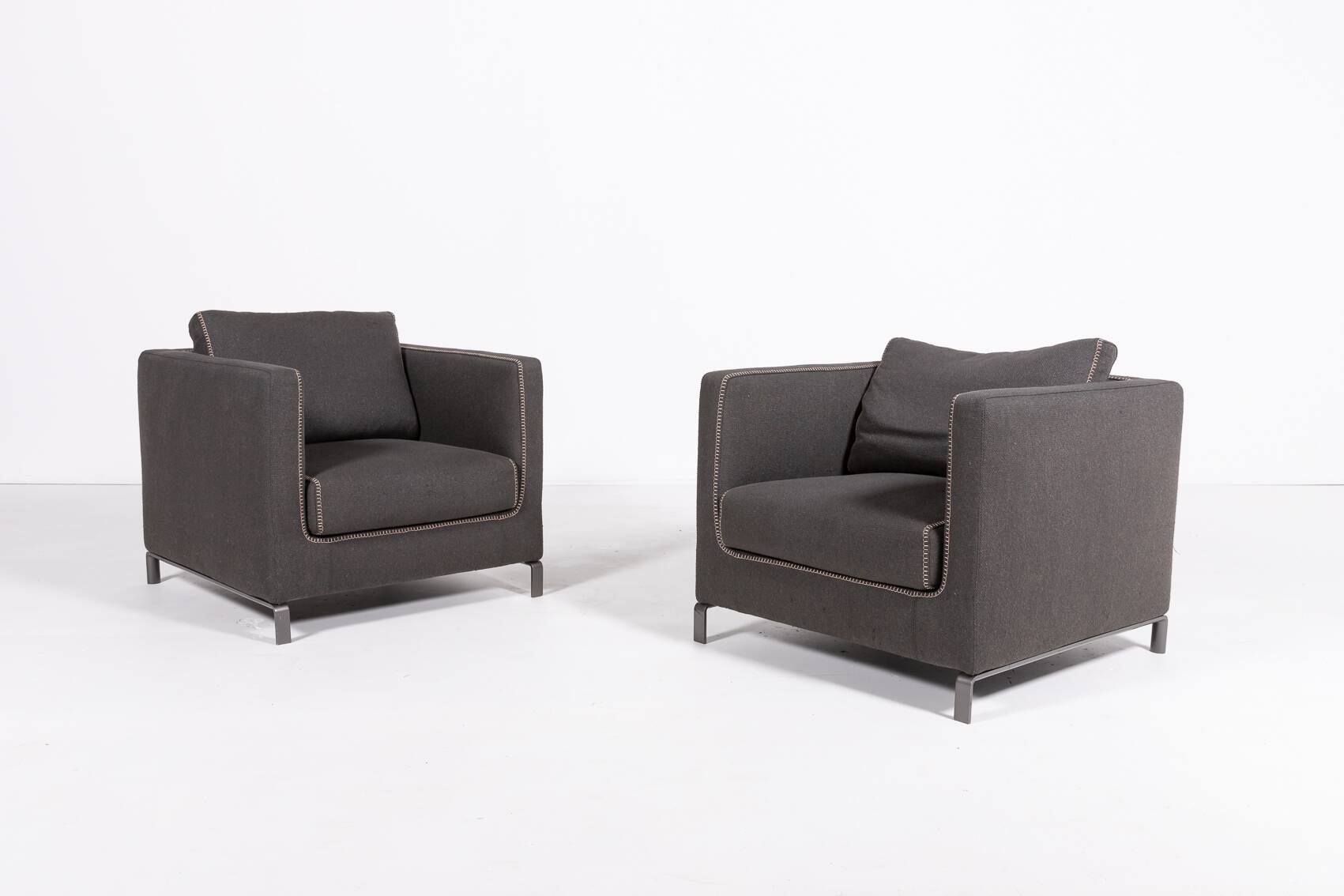 Pair of B&B Italia ‘Ray’ armchairs designed by Antonio Citterio