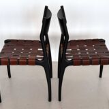Piero Palange Werther Toffoloni Mod. 993 Dining Chairs for Montina 1960 Set of 6