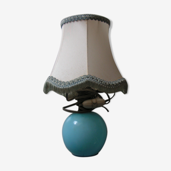 BLUE OPALINE BEDSIDE LAMP