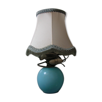 BLUE OPALINE BEDSIDE LAMP
