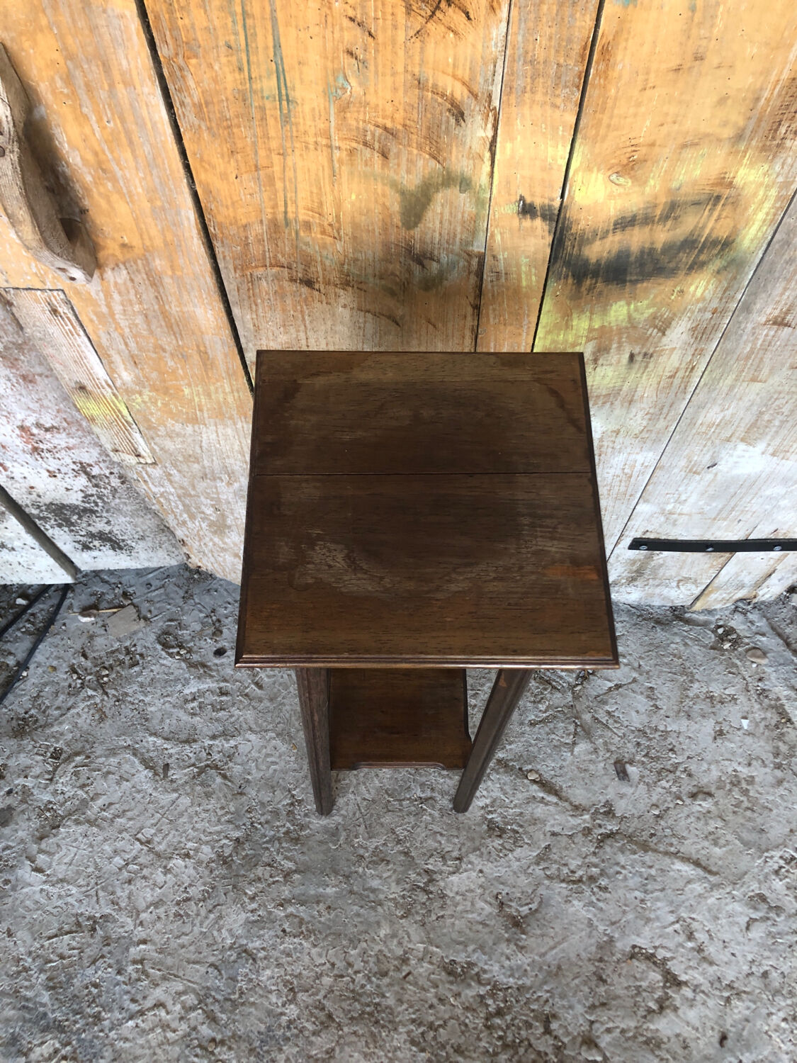 Sellette porte pot bois vintage