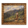 Italian landscape with figure painting signed and dated 1914