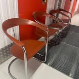 Rare set of 4 “Canasta” chairs by Arrben