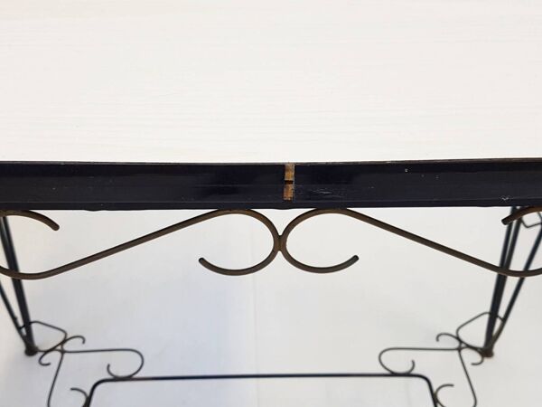 Table formica pique coeur trefle carreau 1950 vintage 50s rockabilly 50's