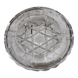 Large crystal ashtray of Huta Szkła Julia, Poland, 1980s.