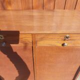 Double curtain filing cabinet