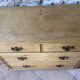 Old 4-drawer chest of drawers in solid pine