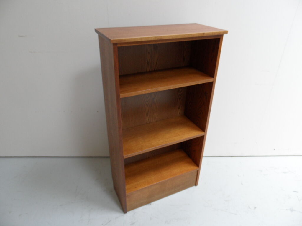 Vintage oak open bookcase