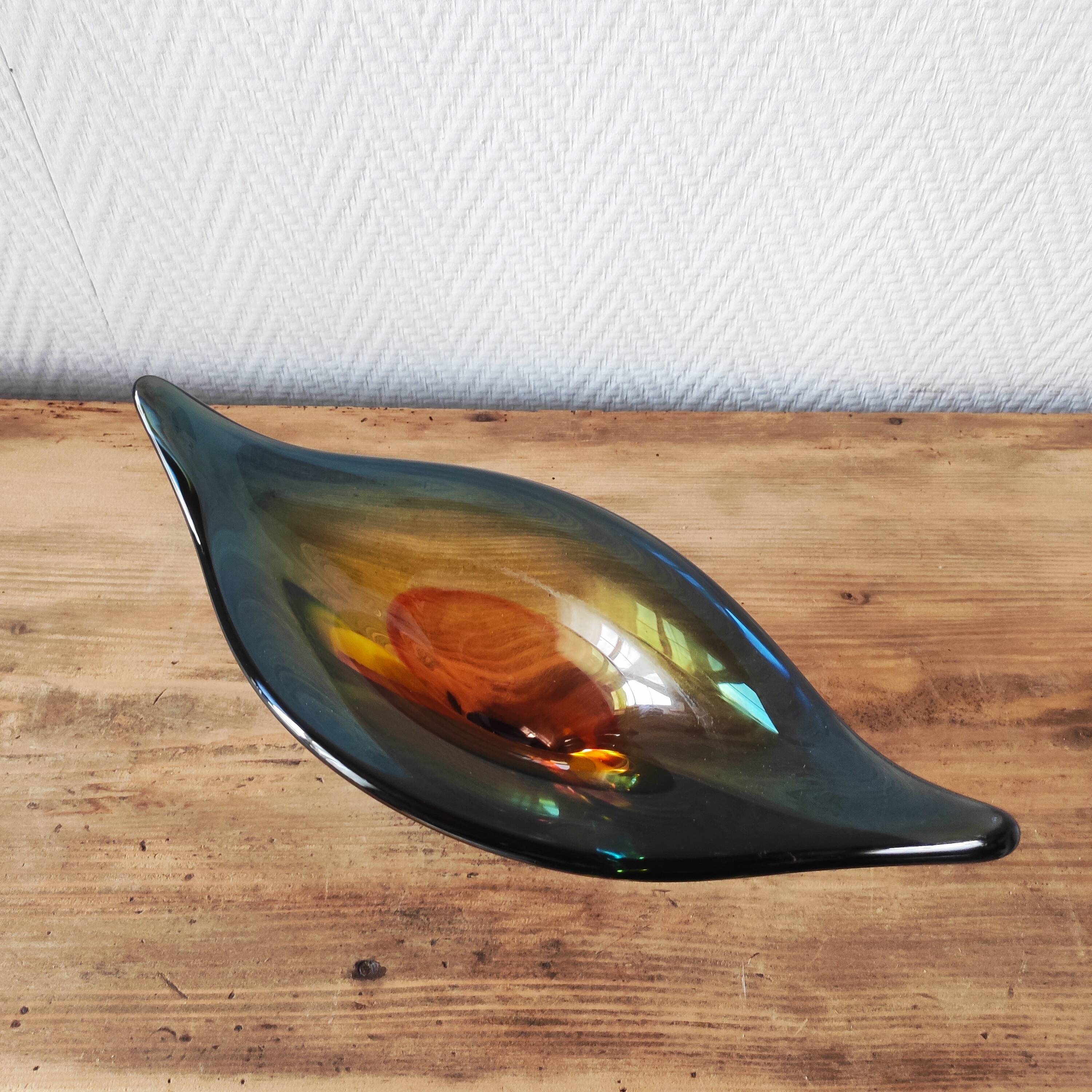 Murano glass cup Sommerso Italy 1960