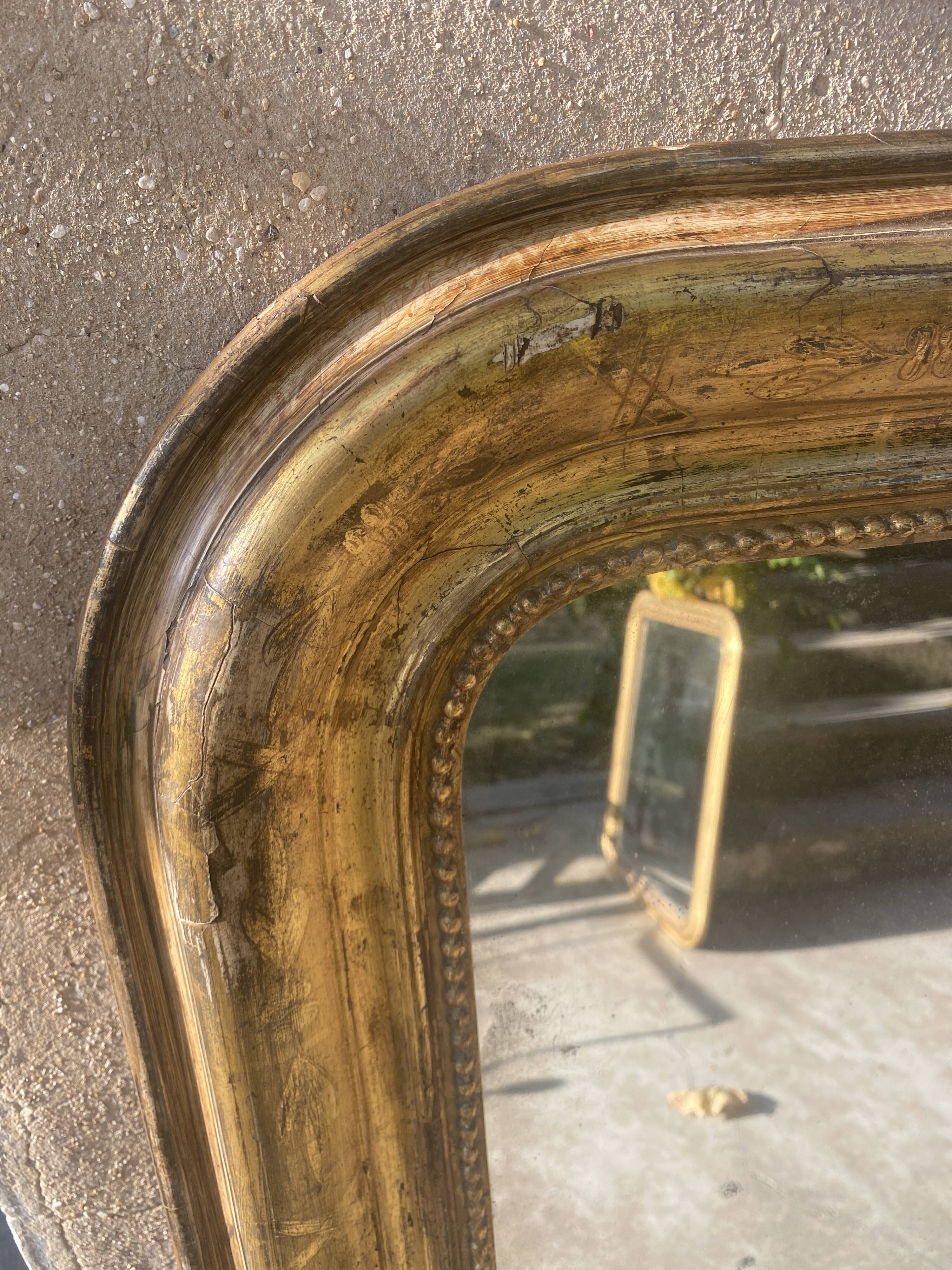 Louis-Philippe gilded mirror 124x95