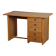 Vintage wicker, bamboo and brass desk by Dal Vera, 1970s