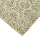 Handwoven vintage anatolian beige rug 186 cm x 290 cm - 38891