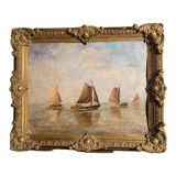 Oil painting on canvas Marine