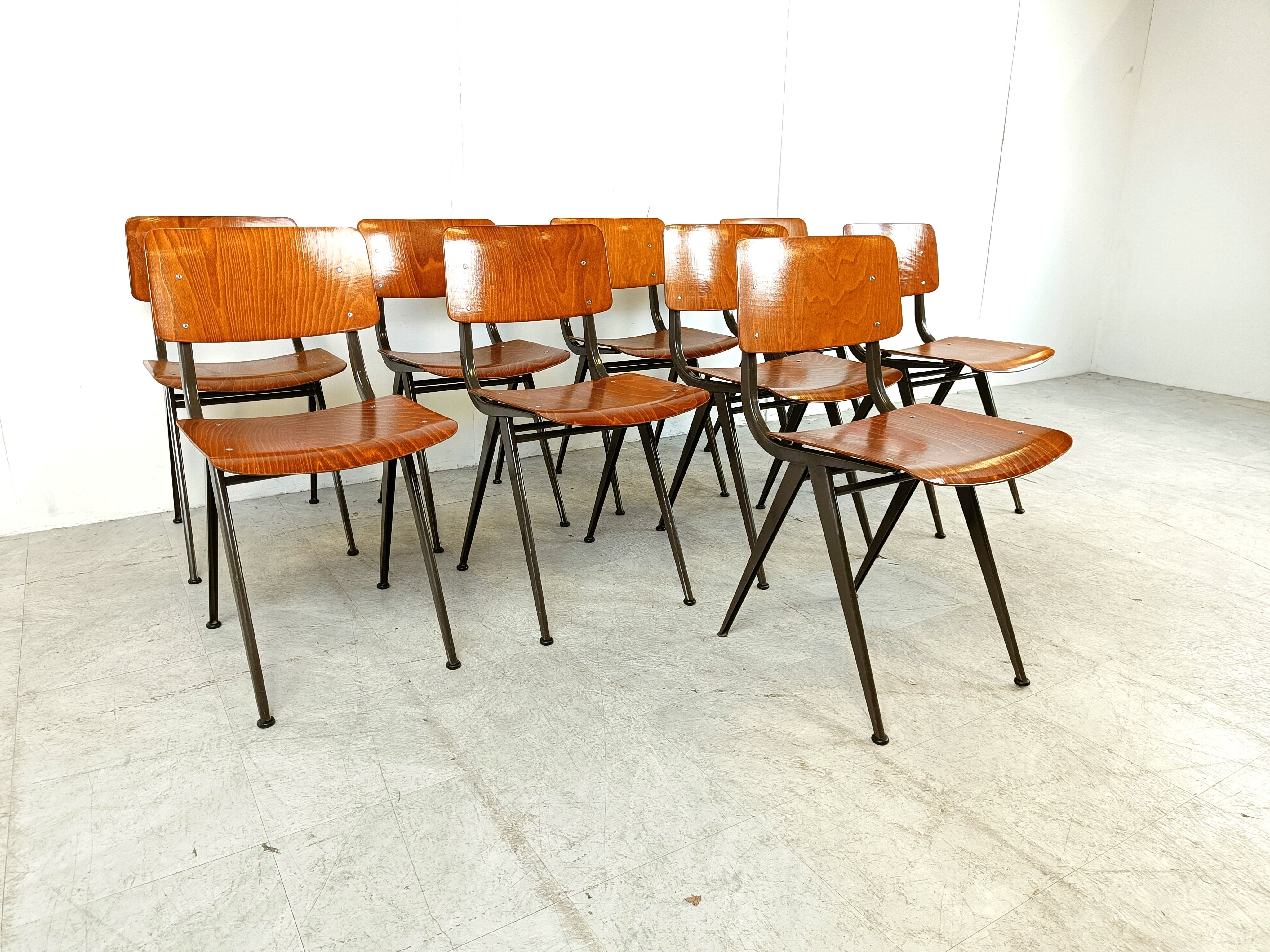 Vintage industrial dining chairs, 1960s