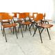 Vintage industrial dining chairs, 1960s