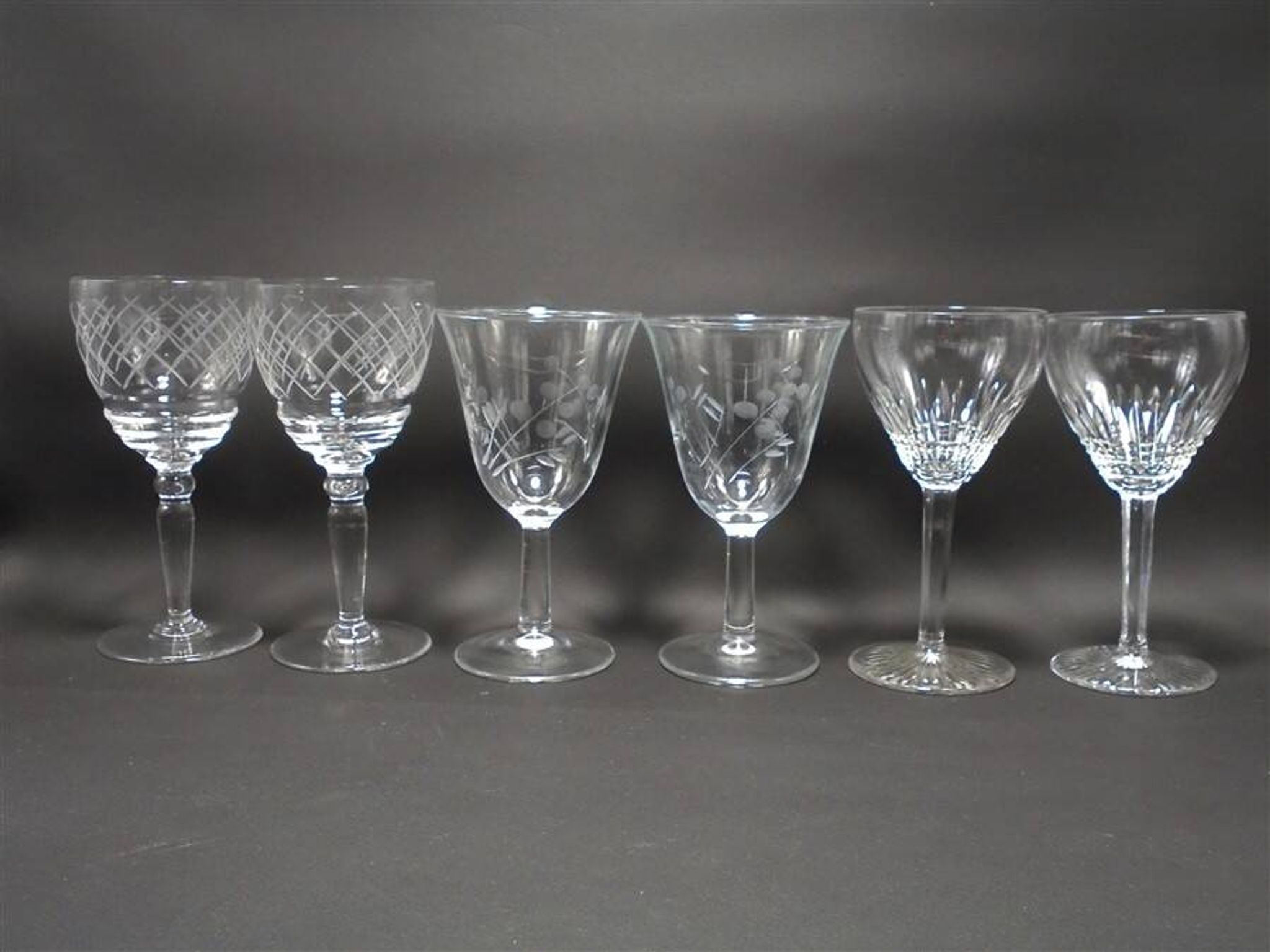 Set of 6 small glasses
