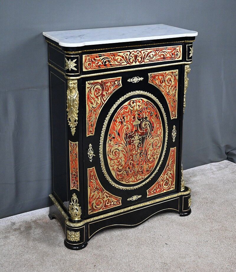 Boulle marquetry side table, Napoleon III period – mid 19th century
