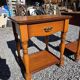 Pair of cherry wood bedside tables from the mid-20th century.