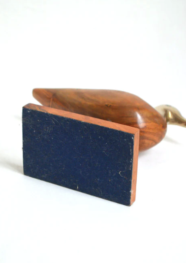 Brass and rosewood bird