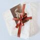 6 linen napkins with perforated lace for breakfast or lunch