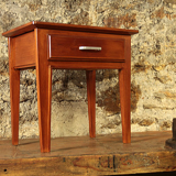 Varnished mahogany bedside