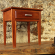 Varnished mahogany bedside