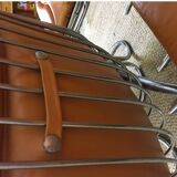 Set of 6 vintage chrome steel chairs attributed to Gastone Rinaldi 1970