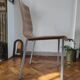 Italian design chair Pedrali "Kuadra" in Zebrano wood