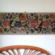 1970s wall tapestry with large multicoloured flowers